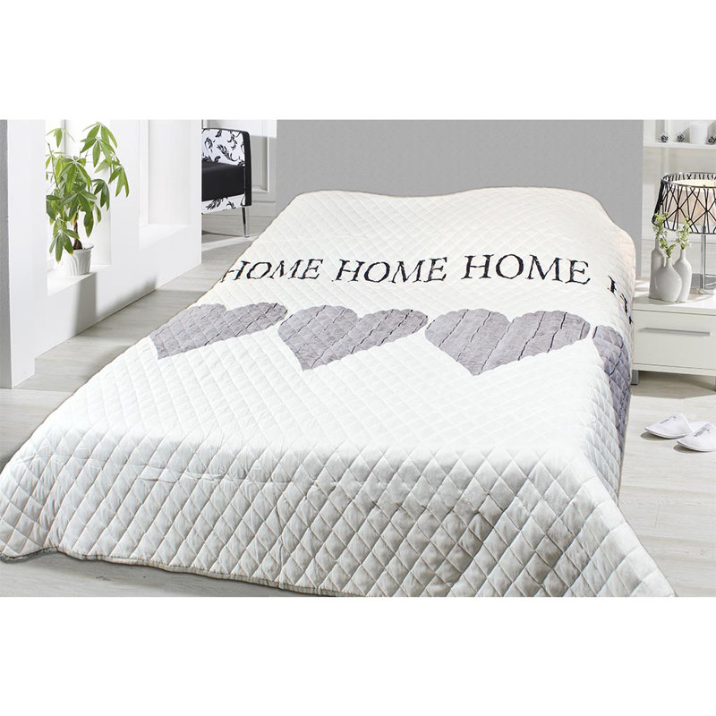 Valles Microfiber No Pattern Bedspread, 240 x 220cm Bedspread