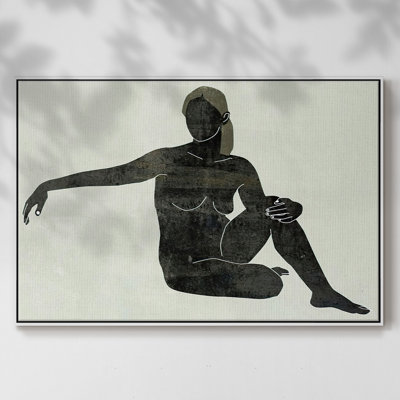 «Folded figure III», reproduction sur toile encadrée
