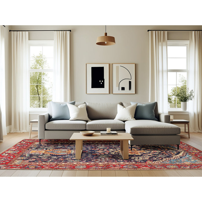Mills Oriental Indoor Rug, Rectangle 6' x 9'