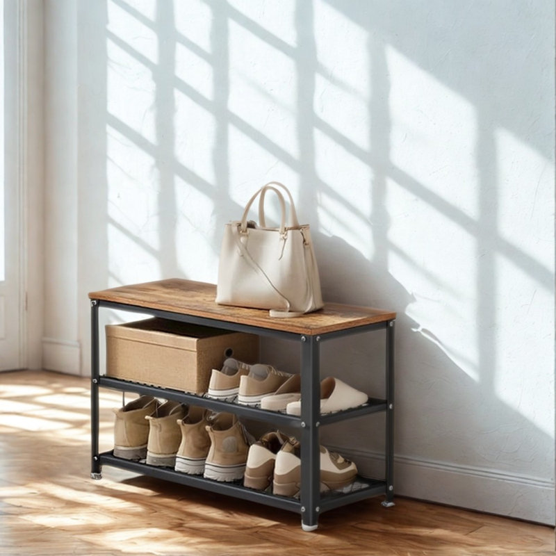 6 Pair Shoe Storage Bench