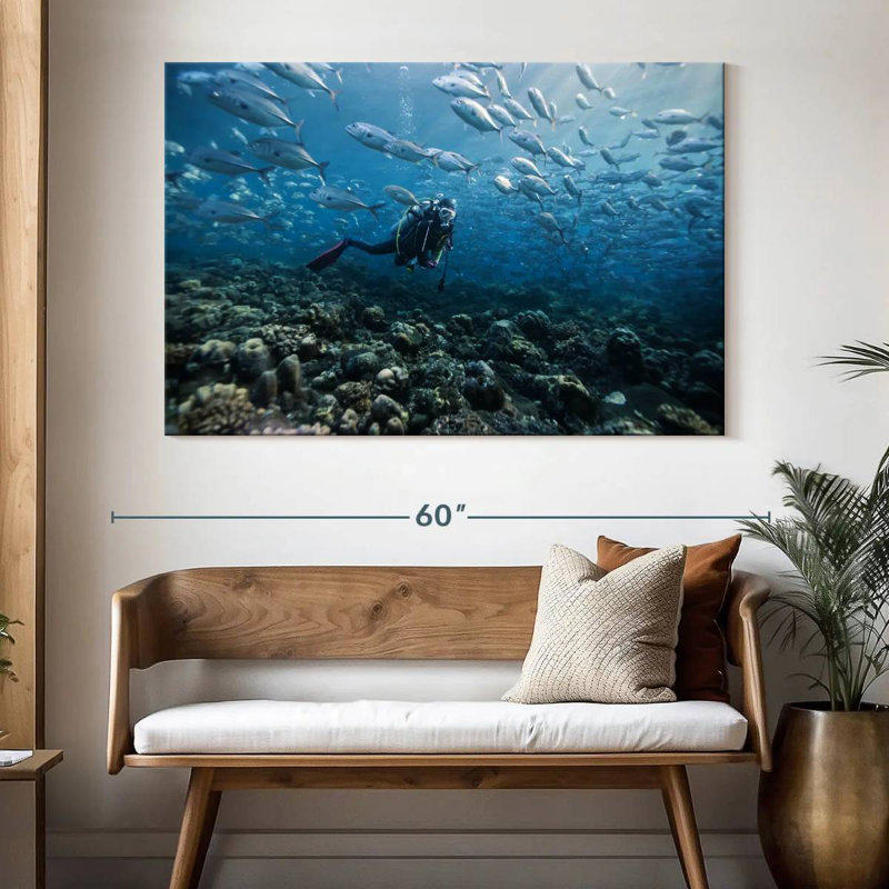 Senne Scuba Diver, 34" H x 51" W