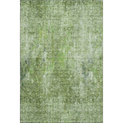 Premium Machine Washable Brittney Olive Rug