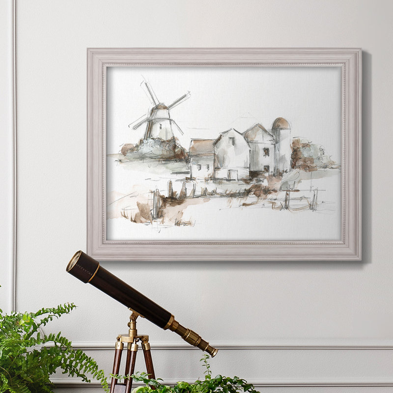 Old Mill Farm II, reproduction d'art sur toile, H 29 po x l 41 po x P 2,5 po