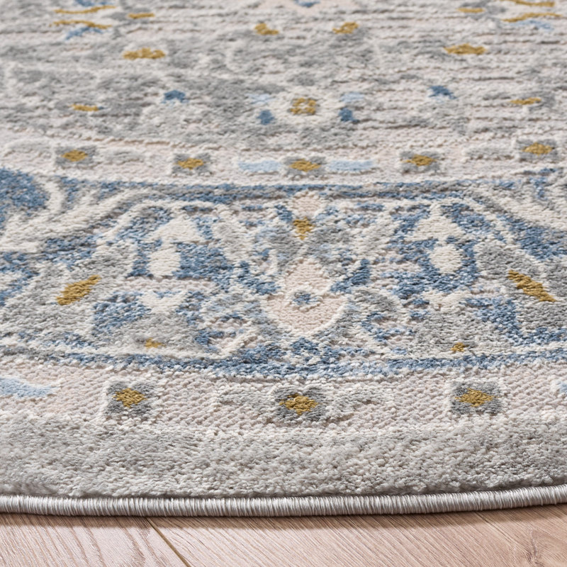 Palma 376 Performance Oriental Rug, 6'-7" X 6'-7" Round