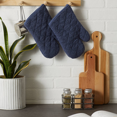 Design Imports Cotton Oven Mitt Set