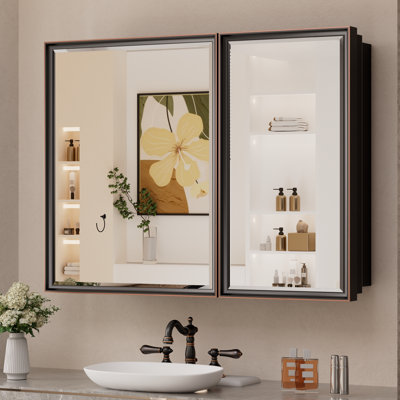 Armoire à pharmacie avec miroir et tablettes Cyrille
