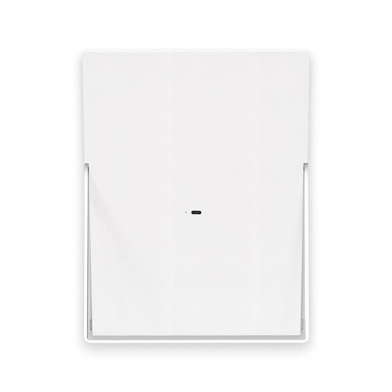Miroir de maquillage Lucid à trois volets avec grossissement 5X et 7X, luminosité réglable, Blanc