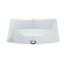 Lavabo de salle de bain rectangulaire encastré en porcelaine vitrifiée avec trop-plein Archer®-2576682