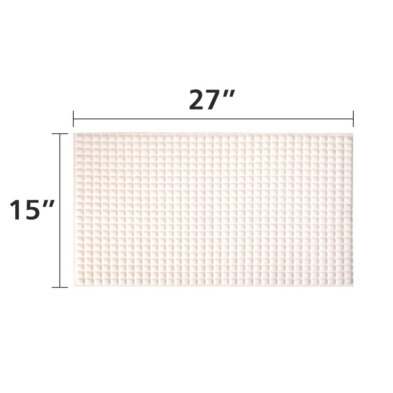 Tapis de bain à coussin d'air de qualité supérieure avec plus de 800 cellules remplies d'air, offrant un confort moelleux et sans précédent, réduisant la fatigue sur vos pieds