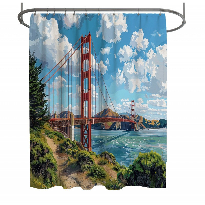 Sigrid Shower Curtain, 93"H x 70"W