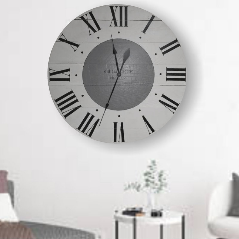 Horloge murale surdimensionnée Hiles, Grand