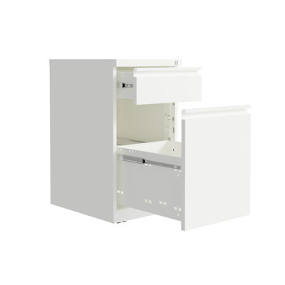 Emyr 2 Drawer Mobile Vertical Filing Cabinet by Inbox Zero