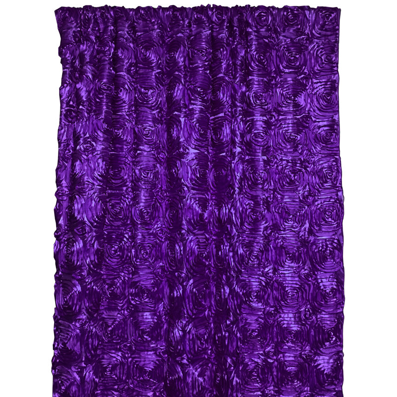 Rideau obscurcissant en polyester Pekanbaru, L 54 po x L 84 po, Mauve
