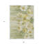 Tapis extérieur lavable floral vert ivoire et ivoire 9 'X 12'