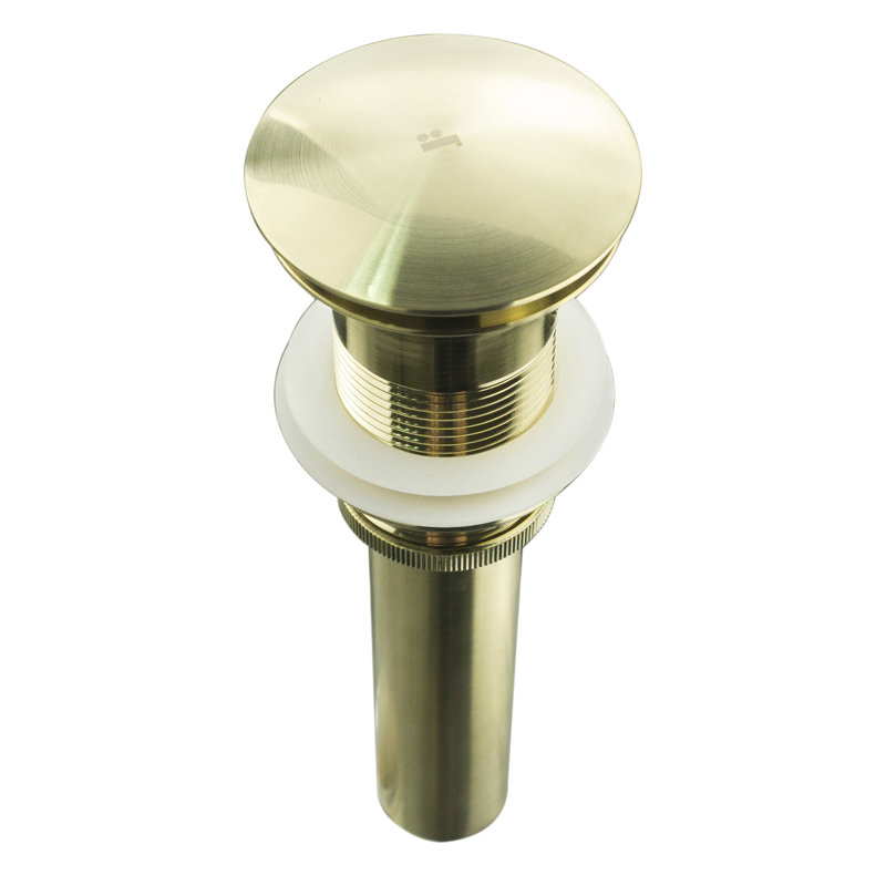 Pop-up Bathroom Sink Drain, Satin Brass