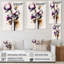Fleur d'orchidée rose sur fond abstrait I - impression sur toile-347192349-347192418