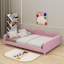 Lit rembourré en tissu sherpa avec dossier en forme de nuage-987434518-987434517