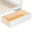 Lit superposé simple sur double avec tiroirs, en pin et lattes, finition de haute qualité, combinaison, structure stable, rangement-1807199681