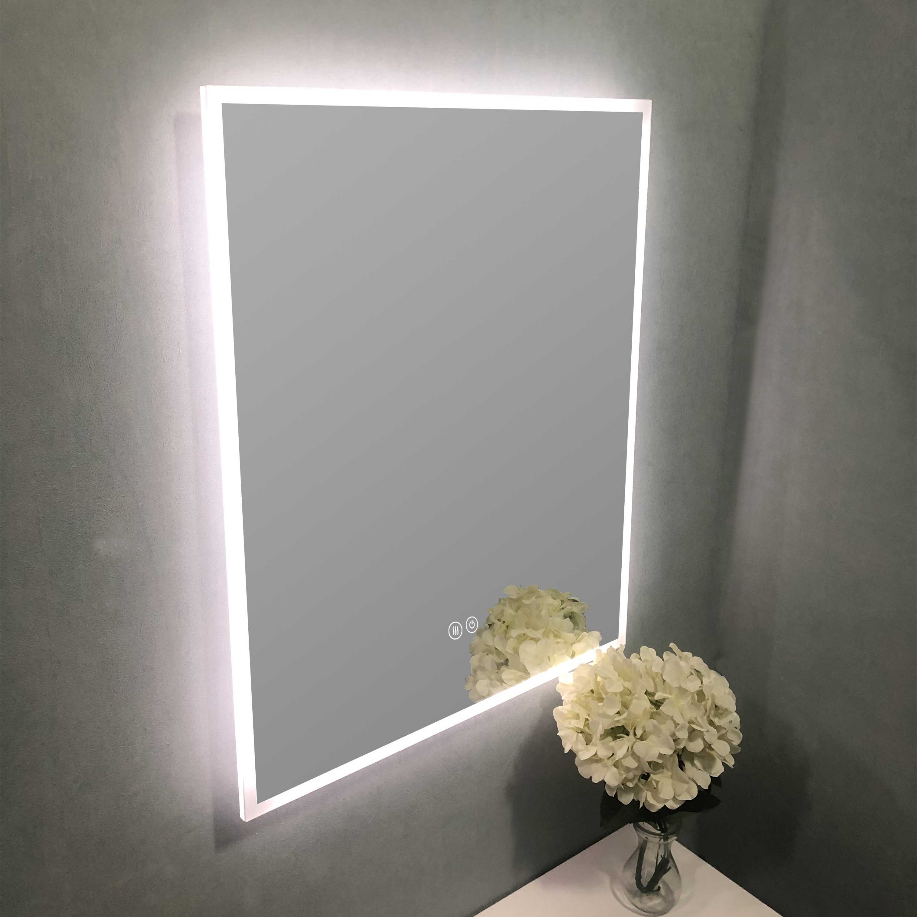 Orren Ellis Lighted Wall Mounted Bathroom / Vanity Mirror | Wayfair