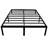 Black Modern Twin Steel Platform Bed Foundation, Strong Frame, Under - Storage, Supports 2000 Pounds, No Box Spring Needed Construction, Clean Edges, Holds Pounds-1706031542