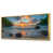 Toile avec cadre flottant or