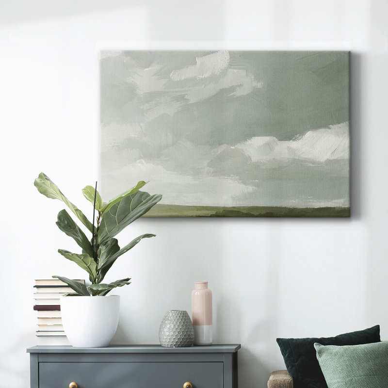 Gray Stone Sky II-Gallery Wrapped Canvas, 24" H x 36" W