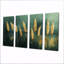 «Green Golden Wheat Fields I», ensemble d'art mural sur toile-365901089