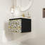 Ensemble de meuble-lavabo flottant simple 24 po avec plateau en céramique Sreenidhi