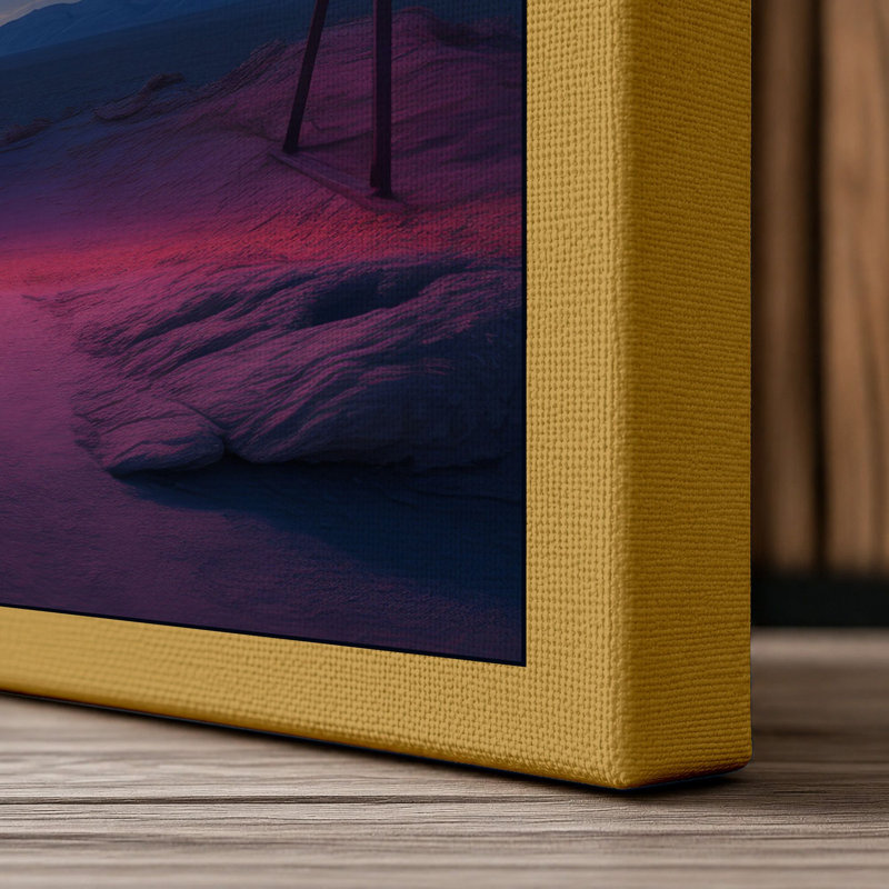 Everything Must Go Modern - Wrapped Canvas, 36x24 - 91.4 x 61.0 cm, Ochre Border
