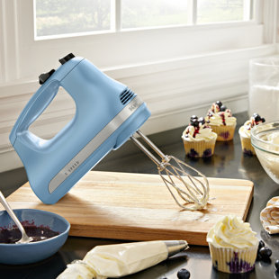 KitchenAid Cordless 7 Speeds Hand Mixer in Blue Velvet
