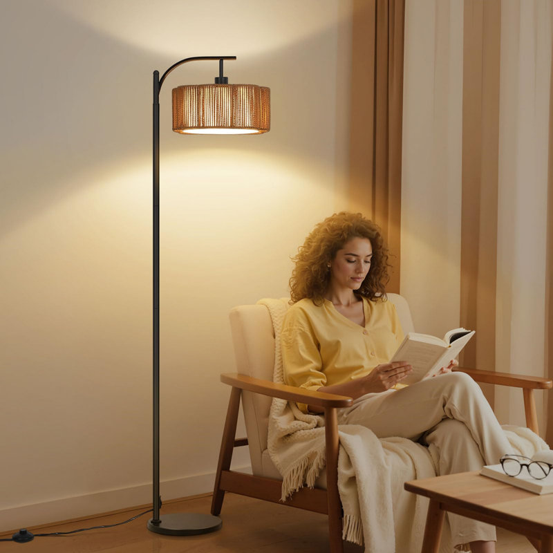 160cm Black Arched Floor Lamp