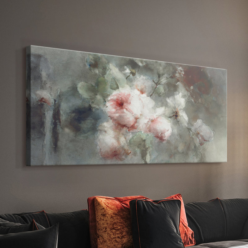 Botanical Series-CECXCV III - Toile tendue avec châssis - Prêt à être accroché, H 16 po x l 32 po