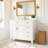 36" Modern Bathroom Vanity with Ceramic Sink, Soft Close Doors, 4 Drawers for Storage, Elegant Design for Small Bathrooms-101942642