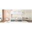 Structure de lit double en bois pleine grandeur, blanc-739740822-739740823