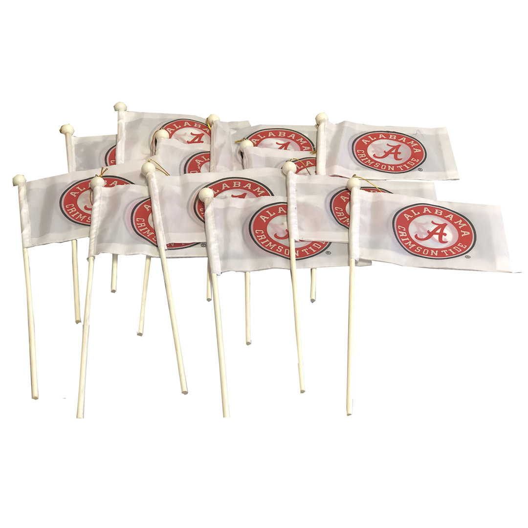 College Flag Ornaments (Set of 12) Santa's Workshop 