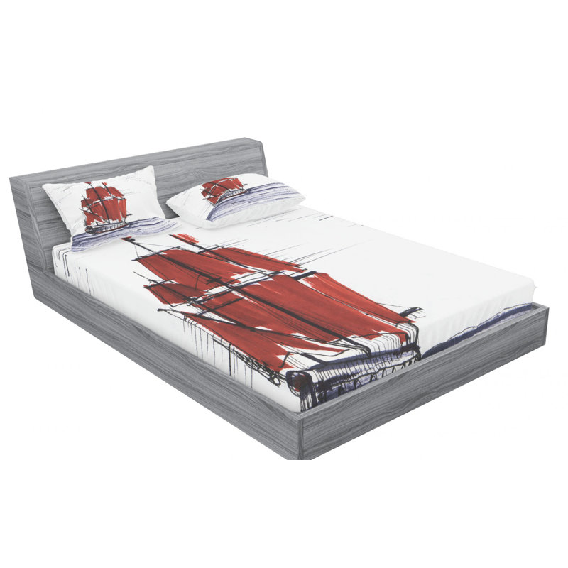 Microfiber Sheet Set, Full Sheet Set with Fitted Sheet