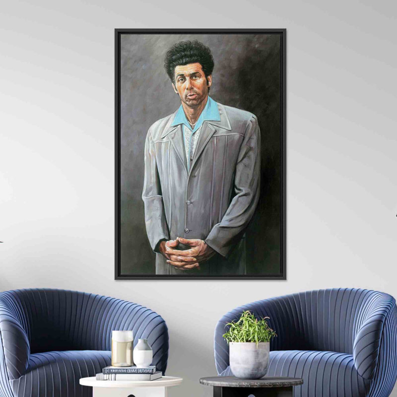 Élégante œuvre d'art sur toile imprimée: conception abstraite moderne, 1P BlackFramedCanves, 82,7 po H x 47,3 po l