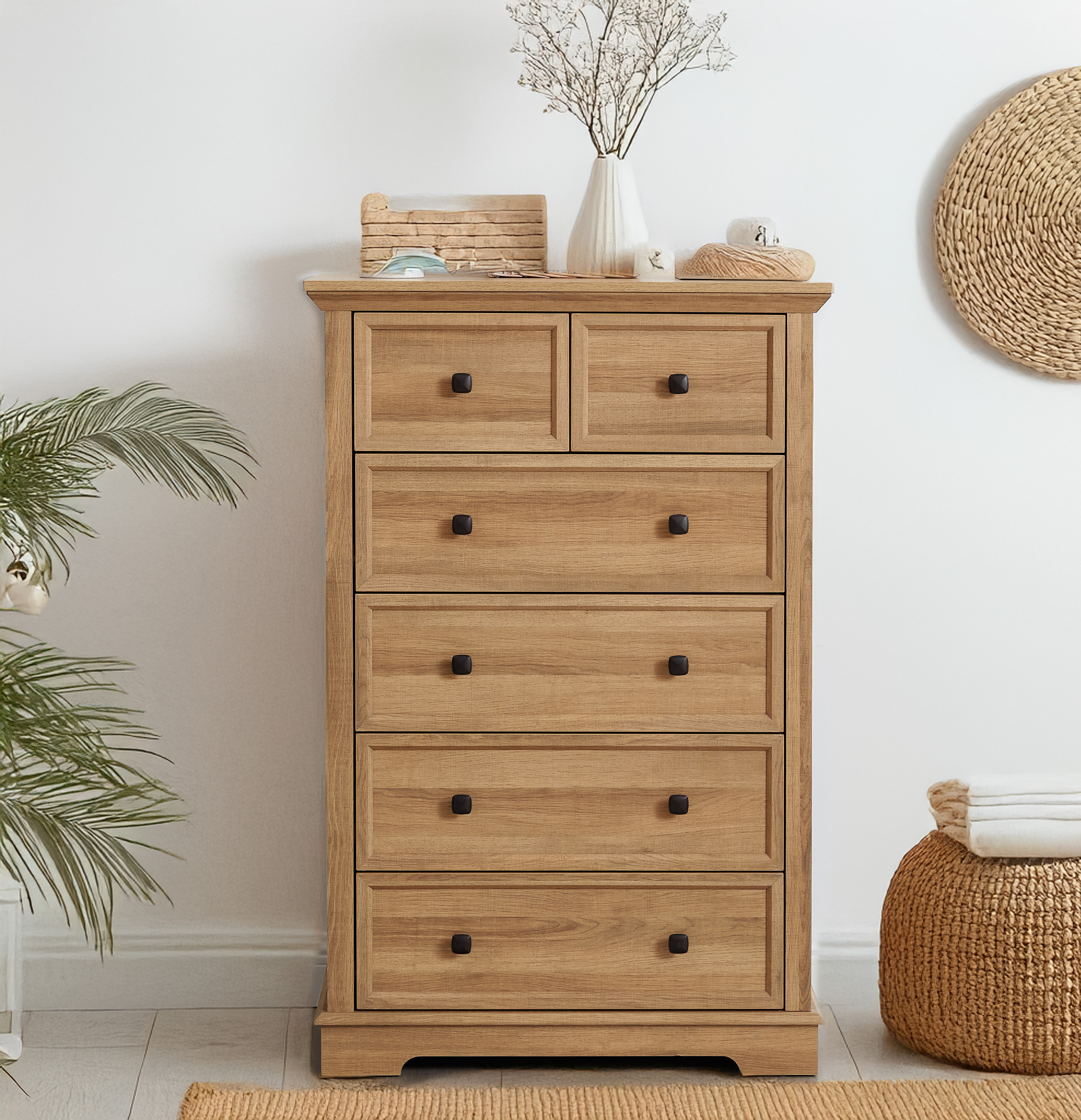 Latitude Run® 6 Drawers Radika Tall Chest of Drawers Closet Organizers