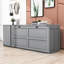 Grand lit escamotable avec bureau rotatif Calletano-542343844