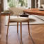 Round Mid-Century Farmhouse Solid Wood Dining Table Set With 360° Silent Turntable-1759204948-1758601148