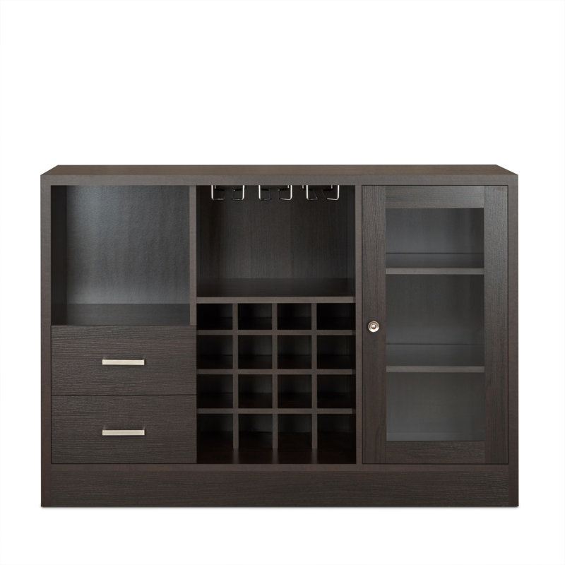 Rustic Finish Wine Cabinet