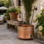 DOTSY METAL RUST HOSE POT (cuivre)