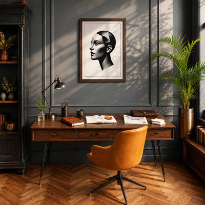 Profile Geometric - Framed Print