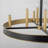 8-Light Transitional Wagon Wheel Candle Chandelier