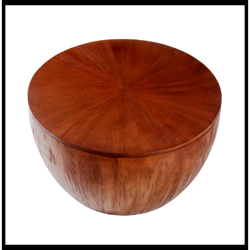 Ekansh Coffee Table, 14.96" H x 35.43" W x 35.43" D, Brown