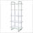 Colfax Clear 5-shelf Bookshelf