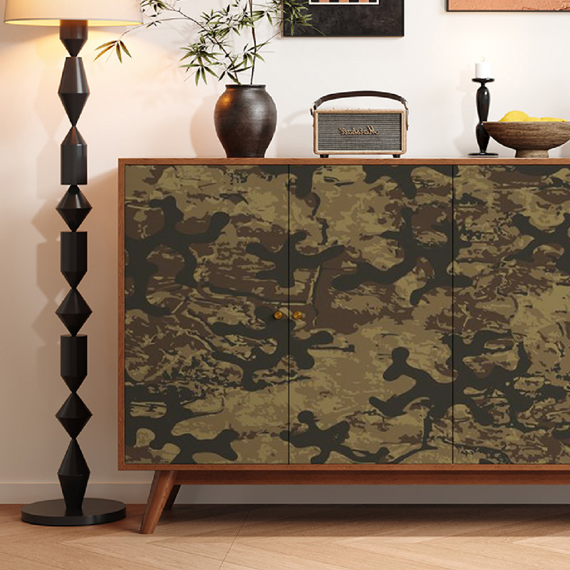 Buffet en bois massif de style chinois