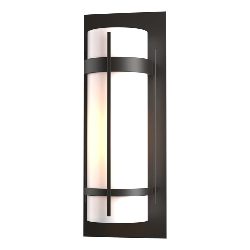 Banded Outdoor Flush Mount, Coastal Oil Rubbed Bronze, 20.8" H x 7.8" W x 6.5" D