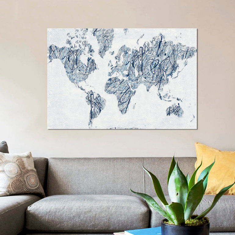 «World On A String» par Piper Rhue - reproduction d'art sur toile tendue, H 18 po x l 26 po x P 1,5 po, Toile tendue