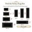 Aspire Homeware Black Geometric Area Rug Modern Indoor Carpet-1175269467